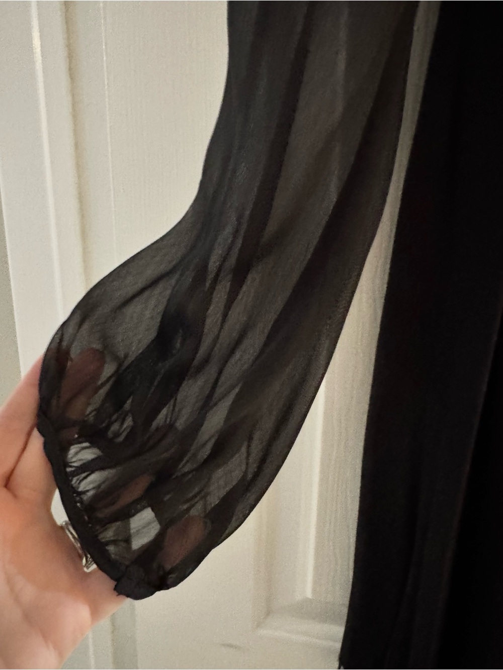 Moon Collection Black Dress with Metallic Label